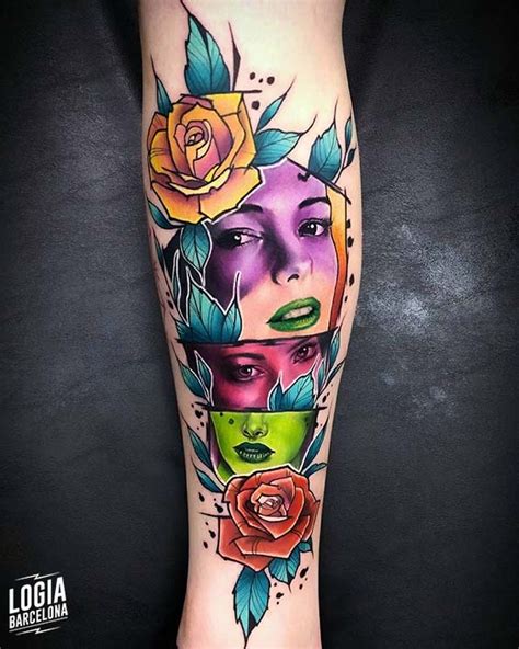 tatuajes a color para mujer